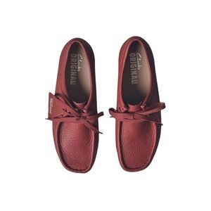Clarks Original Wallabees Burgundy Nubuk 9.5M New